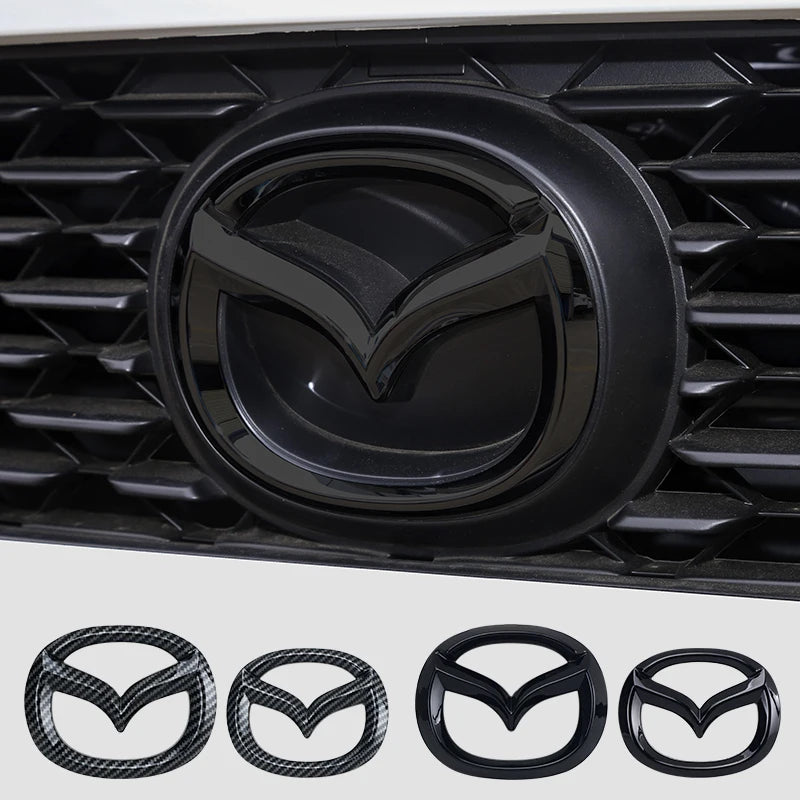 Emblema de Parrilla Delantera y Maletero para Mazda 3 Axela Atenza 17-20, para la Parte Delantera y Trasera