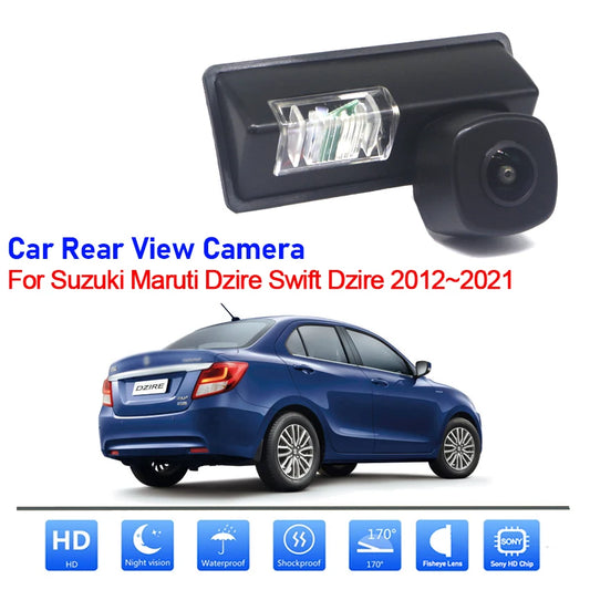 Cámara de Reversa HD para Suzuki Dzire 2012-2021 con Visión Nocturna