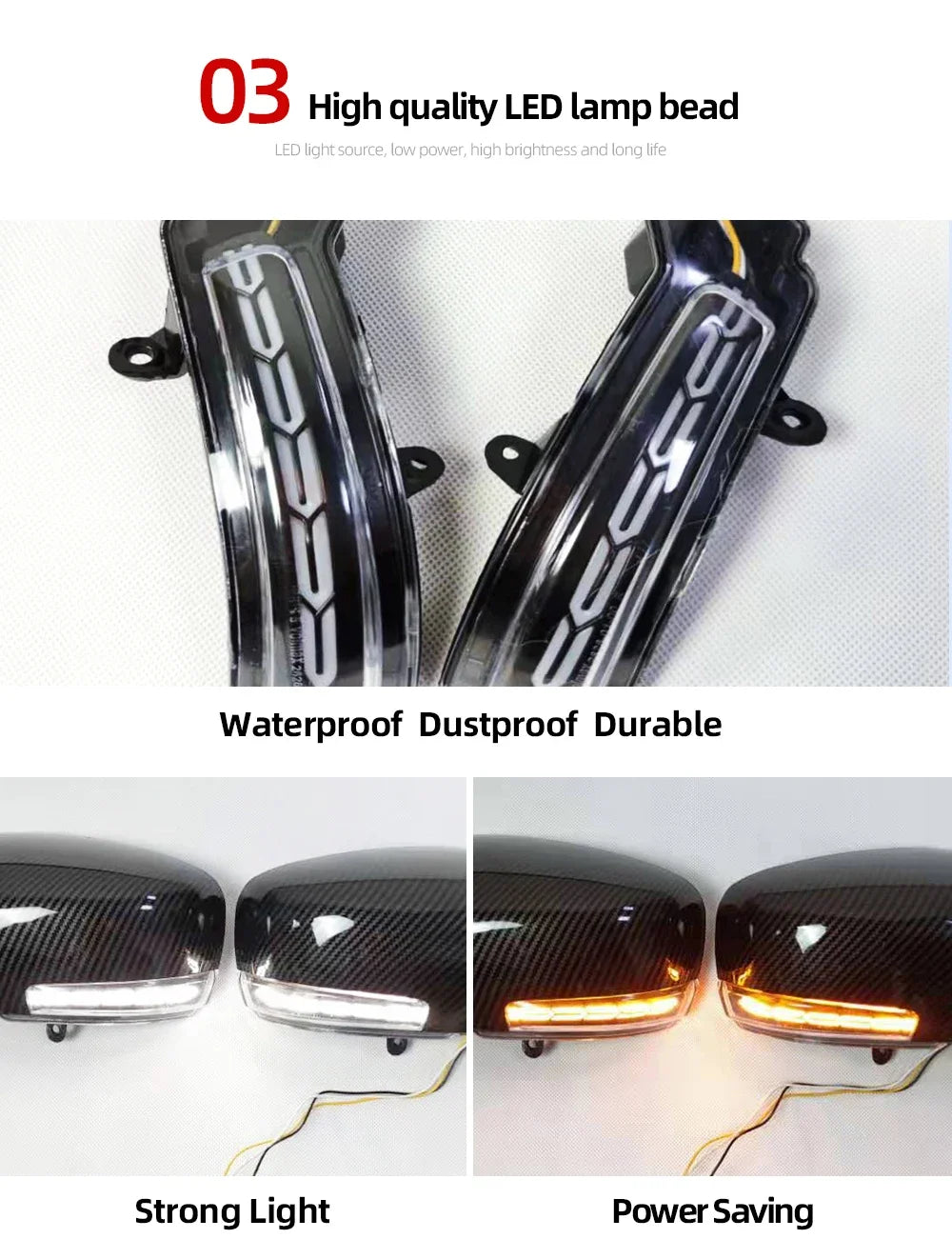 Luces LED de intermitente dinámicas de espejo retrovisor para Suzuki Swift/Dzire 2018 - 2020