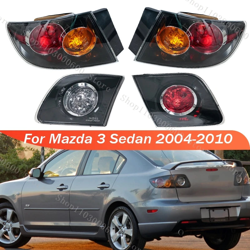 Luz trasera para Mazda 3 Sedán 2004-2010: Luz de freno, luz de giro, advertencia