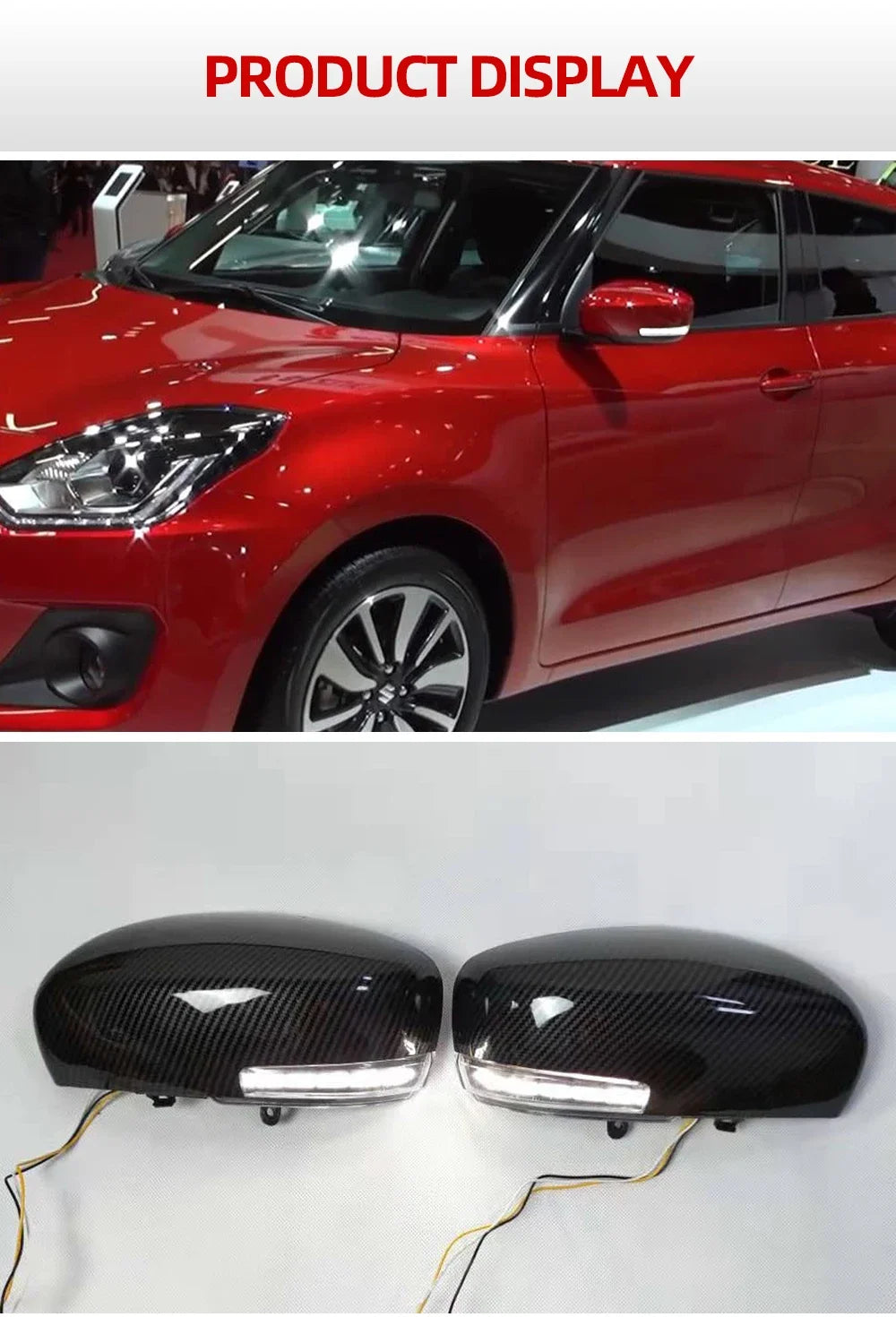 Luces LED de intermitente dinámicas de espejo retrovisor para Suzuki Swift/Dzire 2018 - 2020