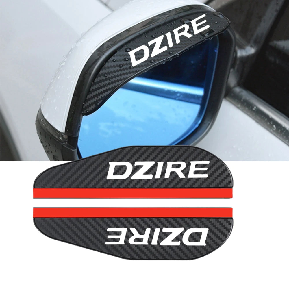 2x Car Rearview Mirror Rain Guards for Suzuki DZIRE