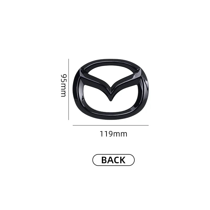 Emblema de Parrilla Delantera y Maletero para Mazda 3 Axela Atenza 17-20, para la Parte Delantera y Trasera