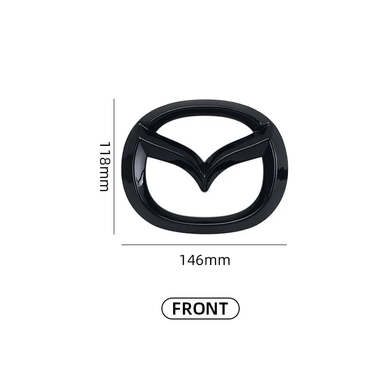 Emblema de Parrilla Delantera y Maletero para Mazda 3 Axela Atenza 17-20, para la Parte Delantera y Trasera