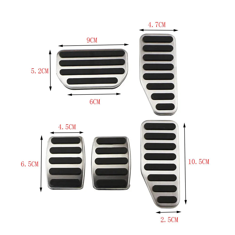 Stainless Steel Pedal Covers for Suzuki Swift, Dzire, Ciaz, Jimny, Wagonr, Ertiga, Baleno